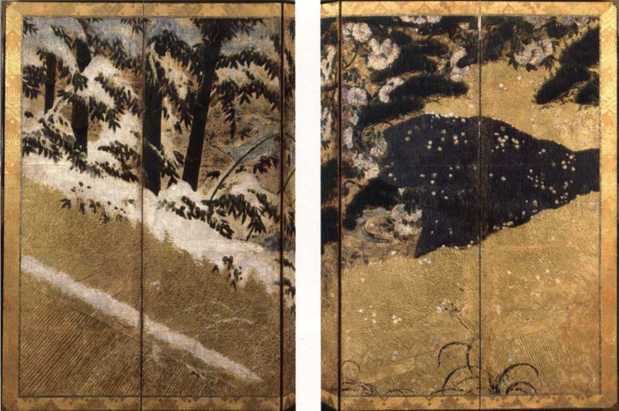 The Four Seasons with the Sun and the Moon